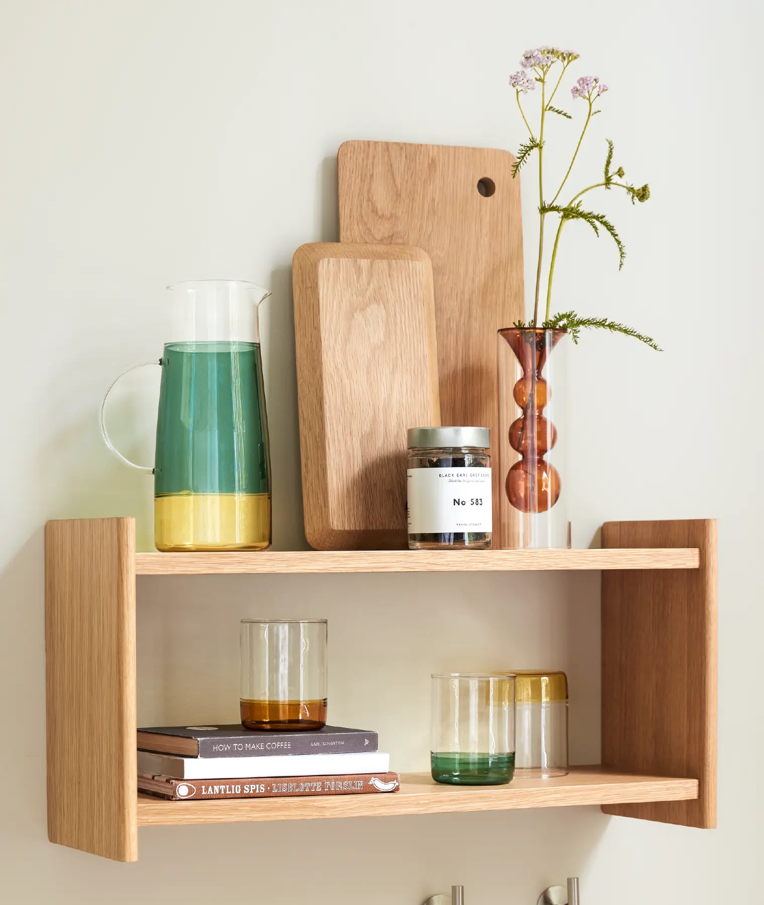 Verre Kiosk - jaune - Hübsch | Manoir Plume