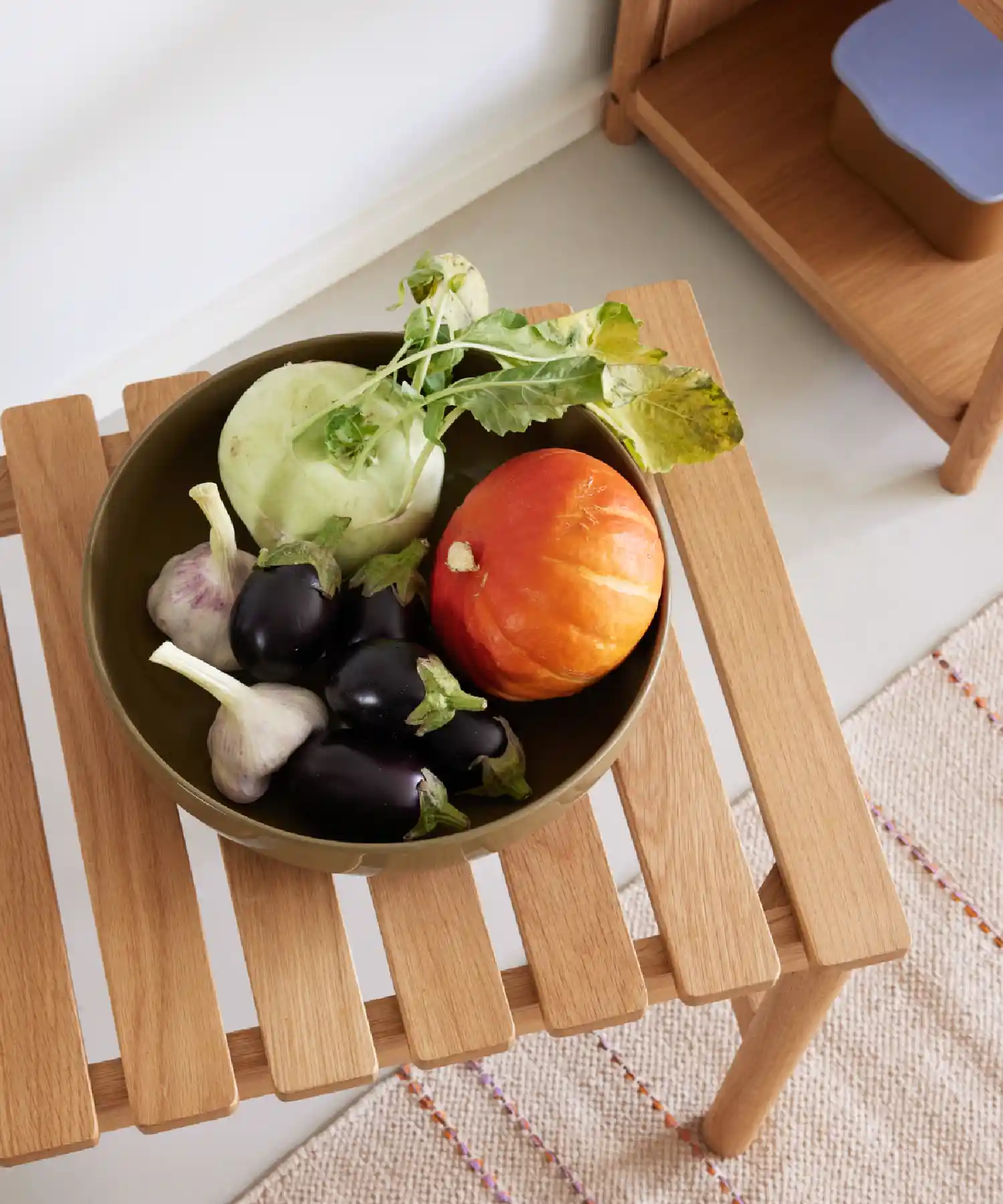 Bol moyen Amare - olive - Hübsch | Manoir Plume