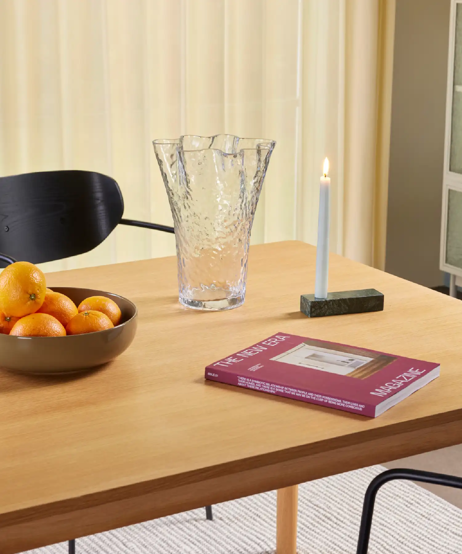 Bol moyen Amare - olive - Hübsch | Manoir Plume