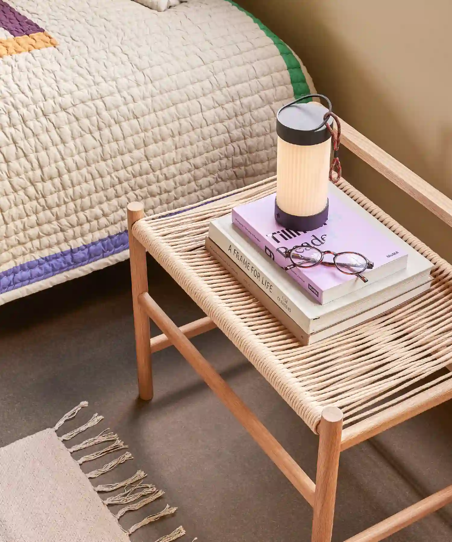 Petit banc Heritage - chêne clair - Hübsch | Manoir Plume