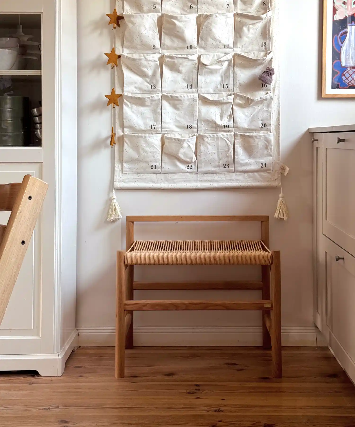 Petit banc Heritage - chêne clair - Hübsch | Manoir Plume