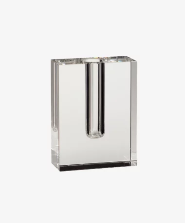 Vase Block - transparent - Hübsch | Manoir Plume