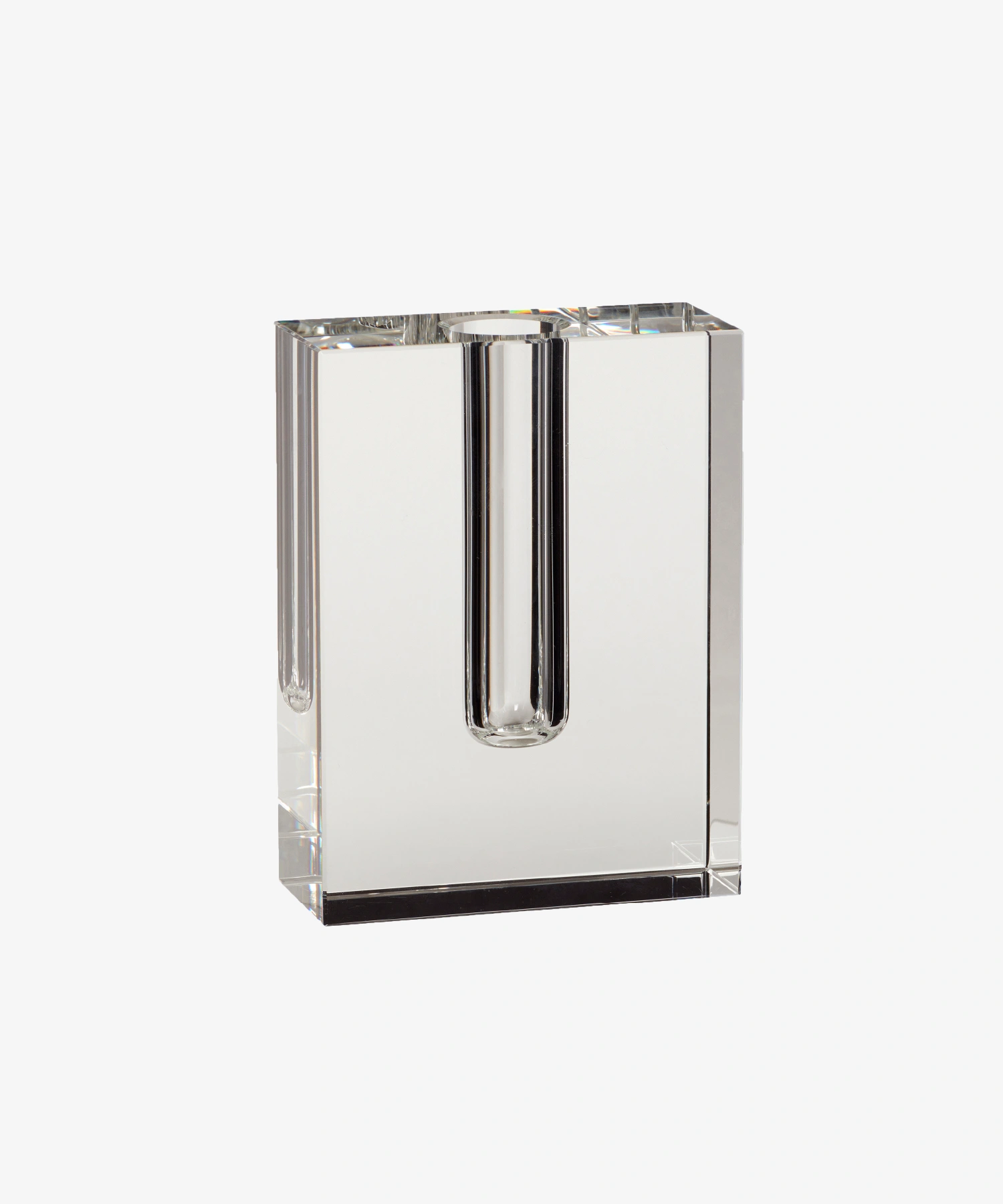 Vase Block - transparent - Hübsch | Manoir Plume
