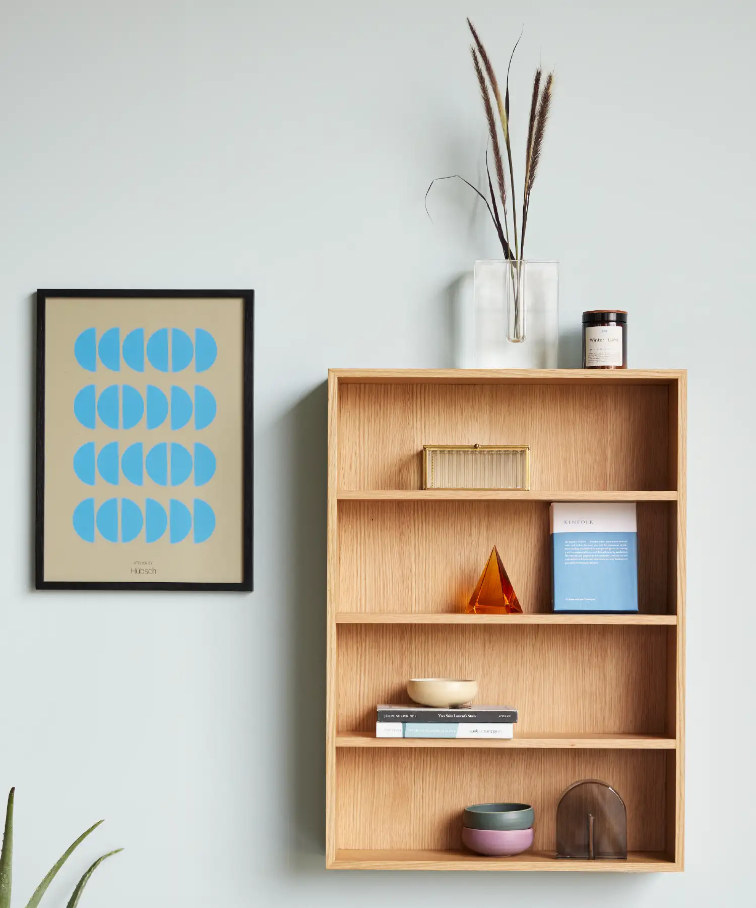 Vase Block - transparent - Hübsch | Manoir Plume