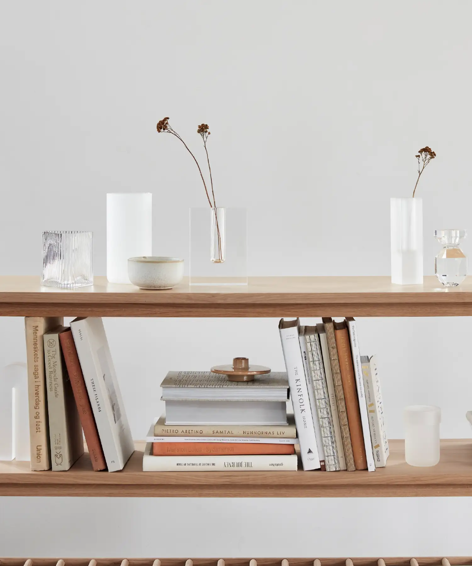 Vase Block - transparent - Hübsch | Manoir Plume