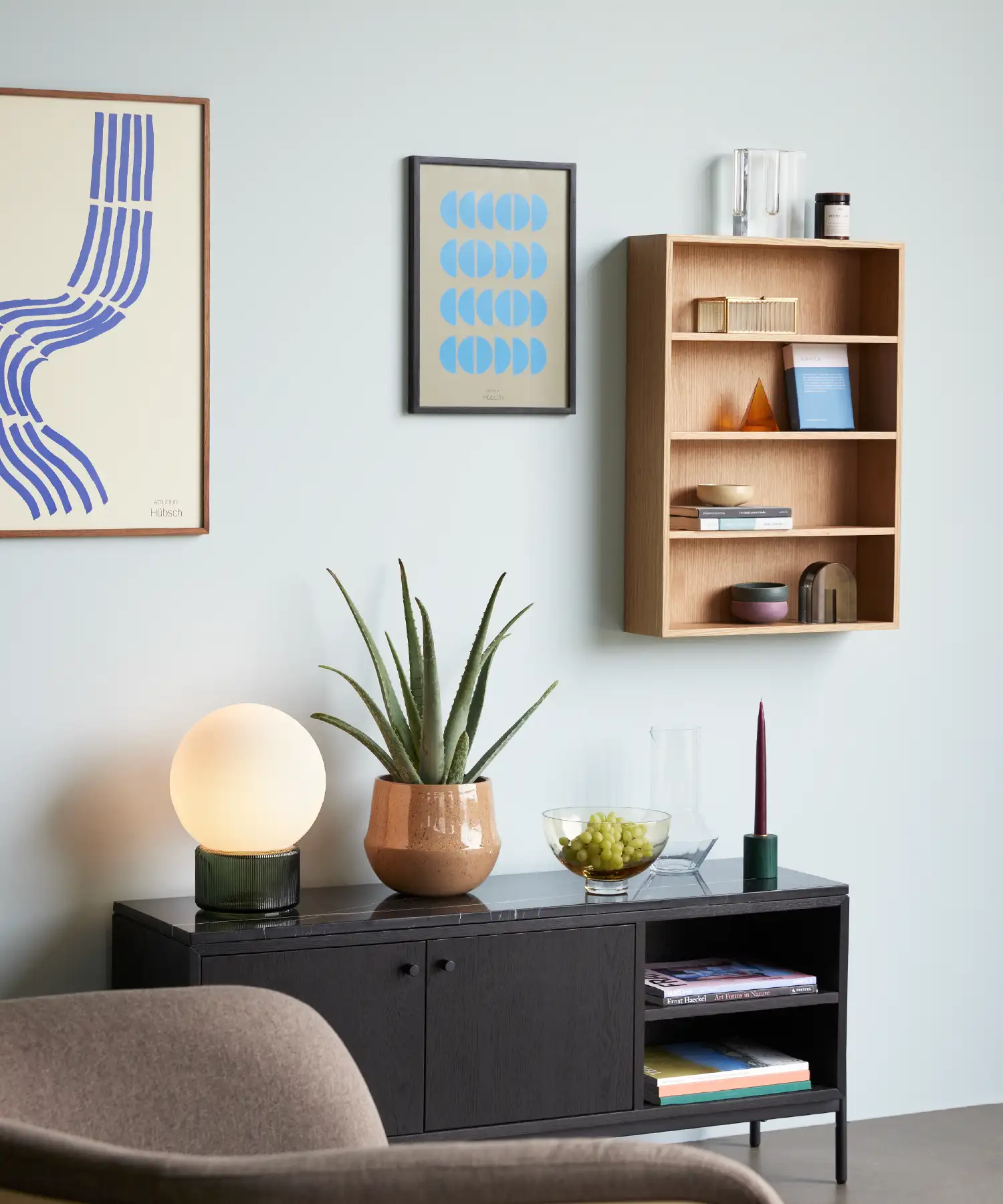 Vase Block - transparent - Hübsch | Manoir Plume