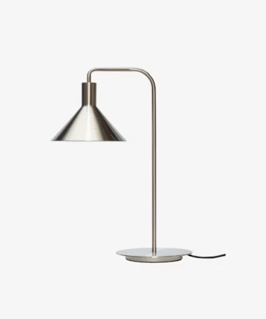 Lampe à poser Solo - nickel - Hübsch | Manoir Plume