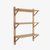 Étagère murale Triarch - chêne clair - Hübsch | Manoir Plume Étagère murale Triarch - chêne clair - Hübsch | Manoir Plume