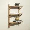 Étagère murale Triarch - chêne clair - Hübsch | Manoir Plume Étagère murale Triarch - chêne clair - Hübsch | Manoir Plume