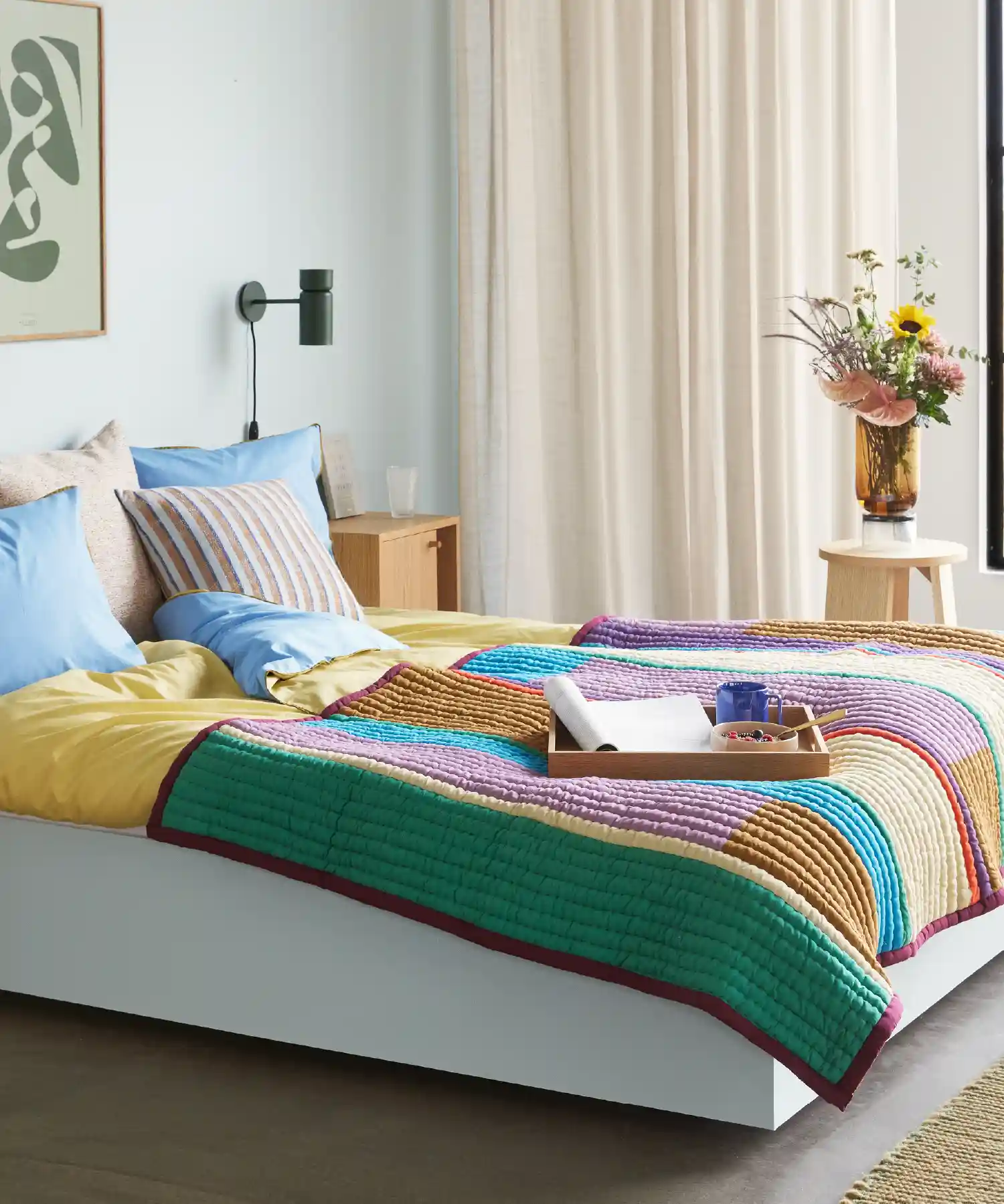 Plateau Structure - chêne clair - Hübsch | Manoir Plume