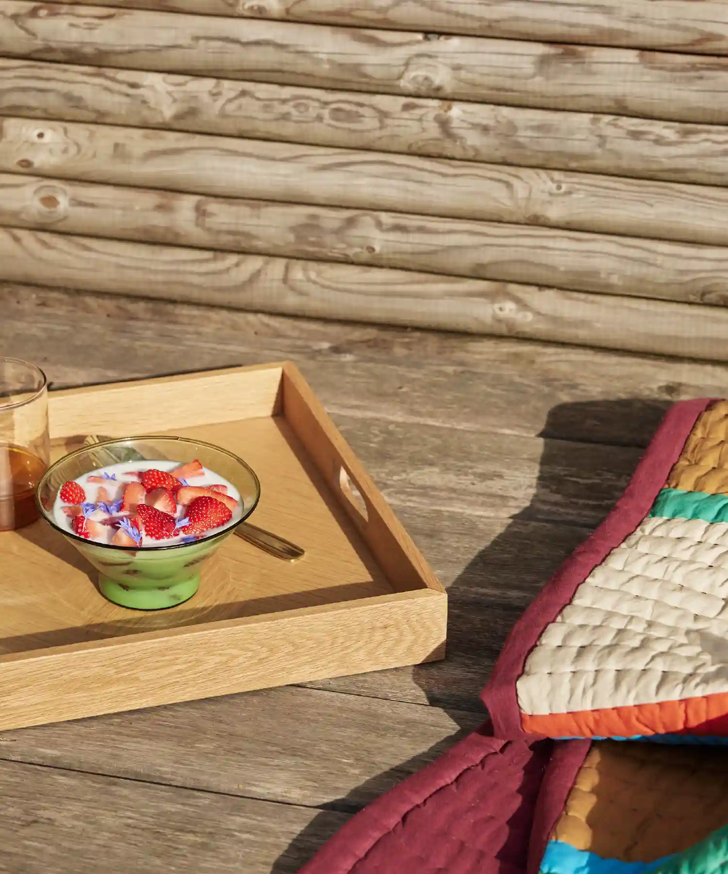 Plateau Structure - chêne clair - Hübsch | Manoir Plume