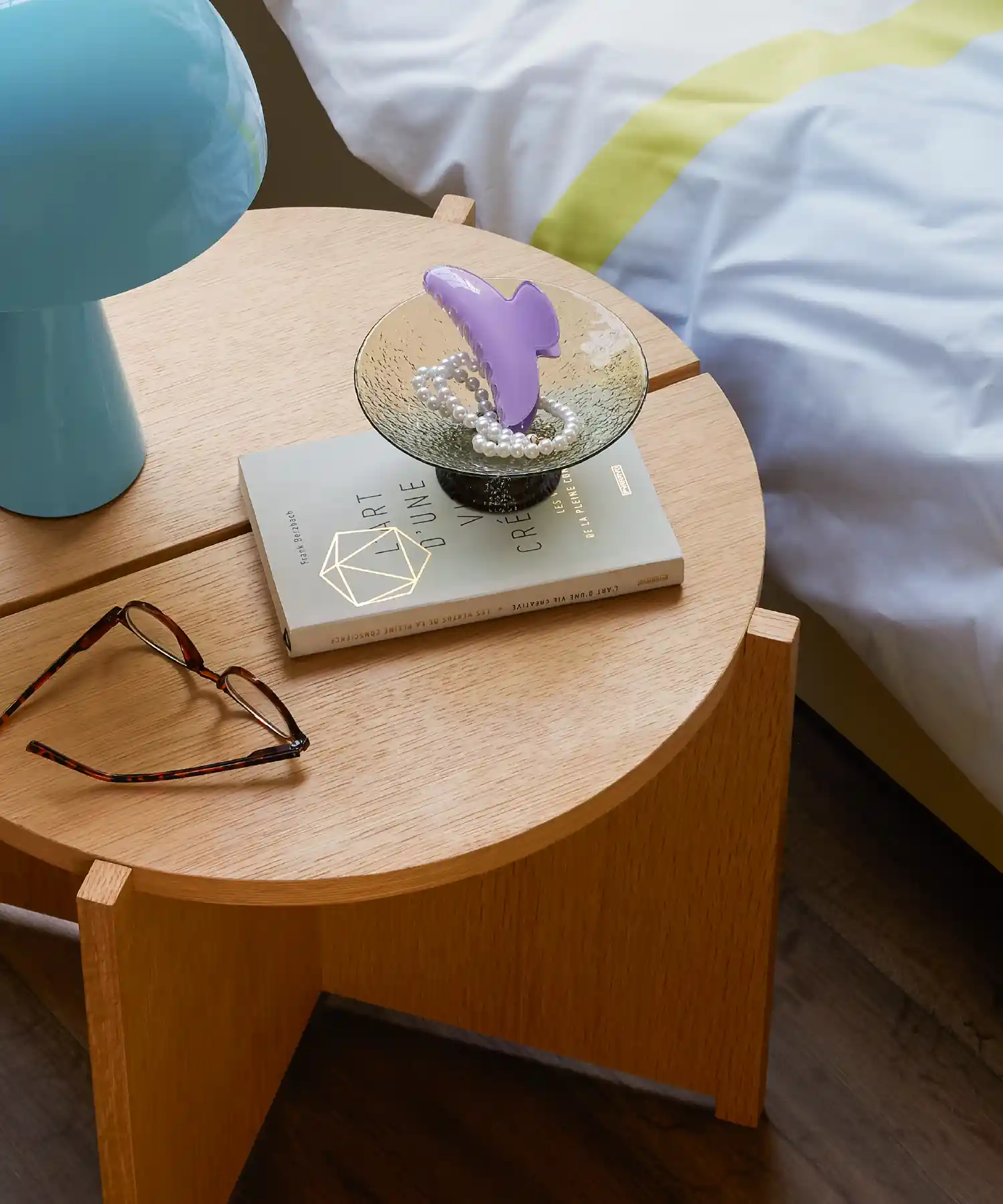 Table d'appoint Dash - chêne clair - Hübsch | Manoir Plume