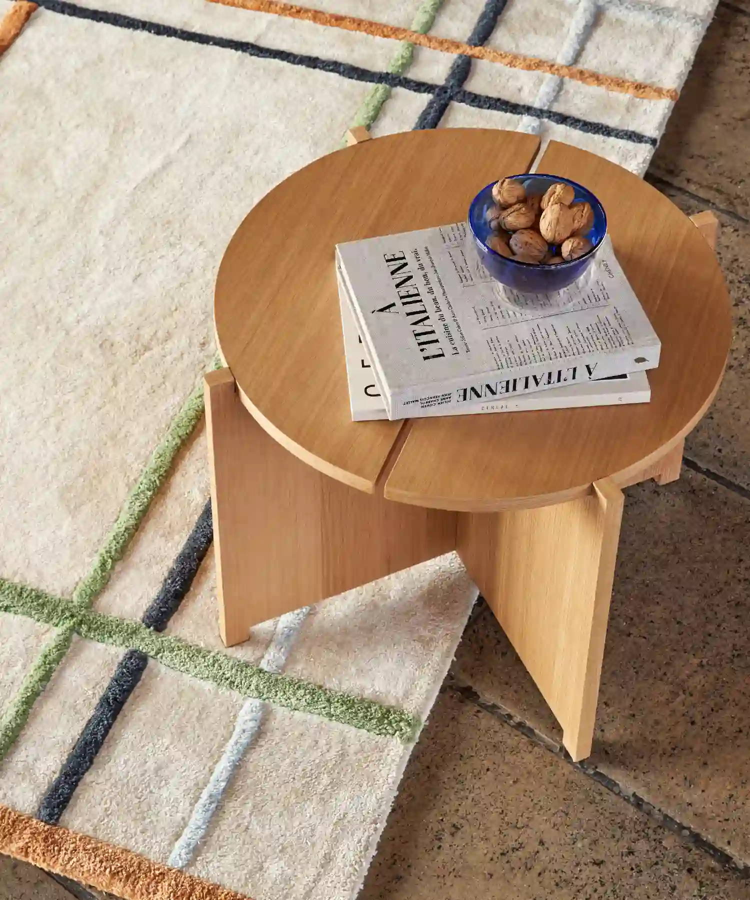 Table d'appoint Dash - chêne clair - Hübsch | Manoir Plume