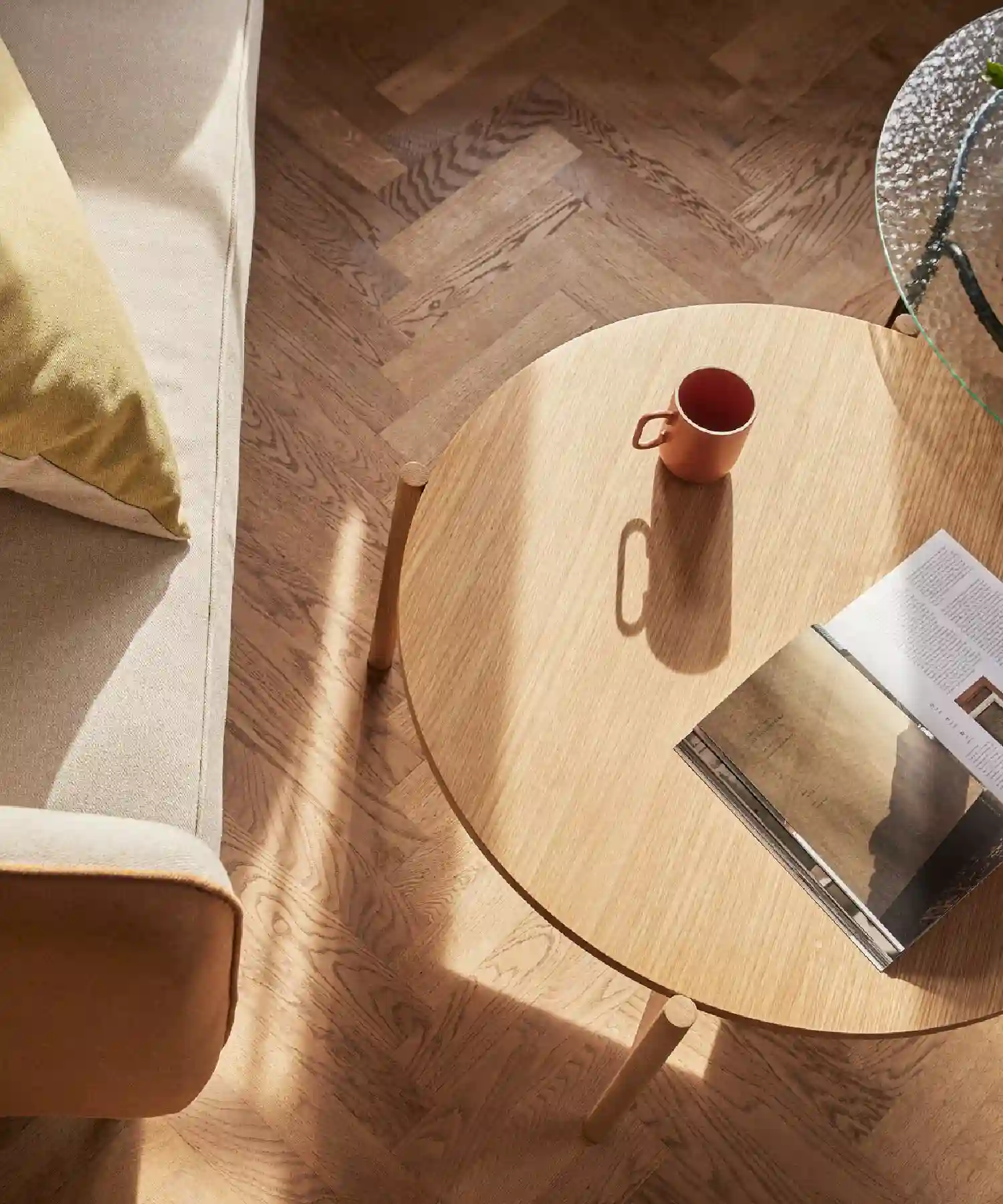 Table basse Heritage - chêne clair - Hübsch | Manoir Plume