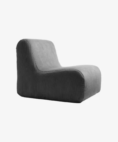 Chauffeuse Pop en velours côtelé - anthracite - Maison Jeudi | Manoir Plume