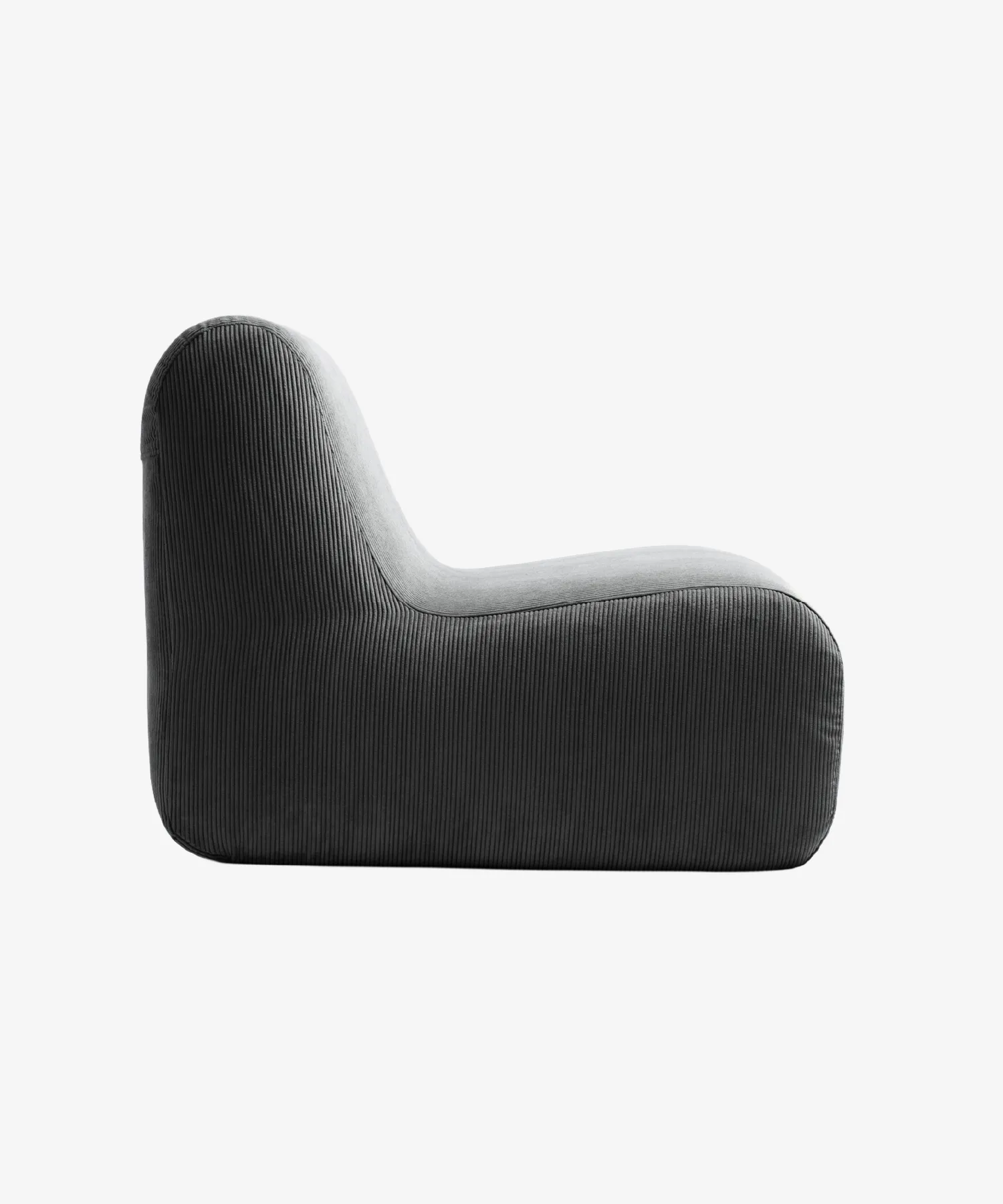 Chauffeuse Pop en velours côtelé - anthracite - Maison Jeudi | Manoir Plume