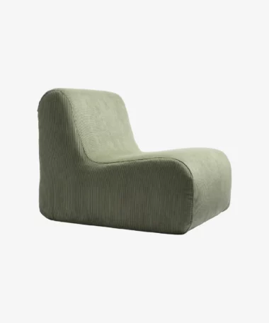 Chauffeuse Pop en velours côtelé - kaki - Maison Jeudi | Manoir Plume