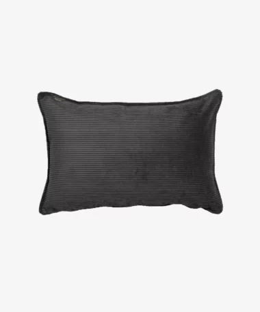 Coussin Pop en velours côtelé - anthracite - Maison Jeudi | Manoir Plume