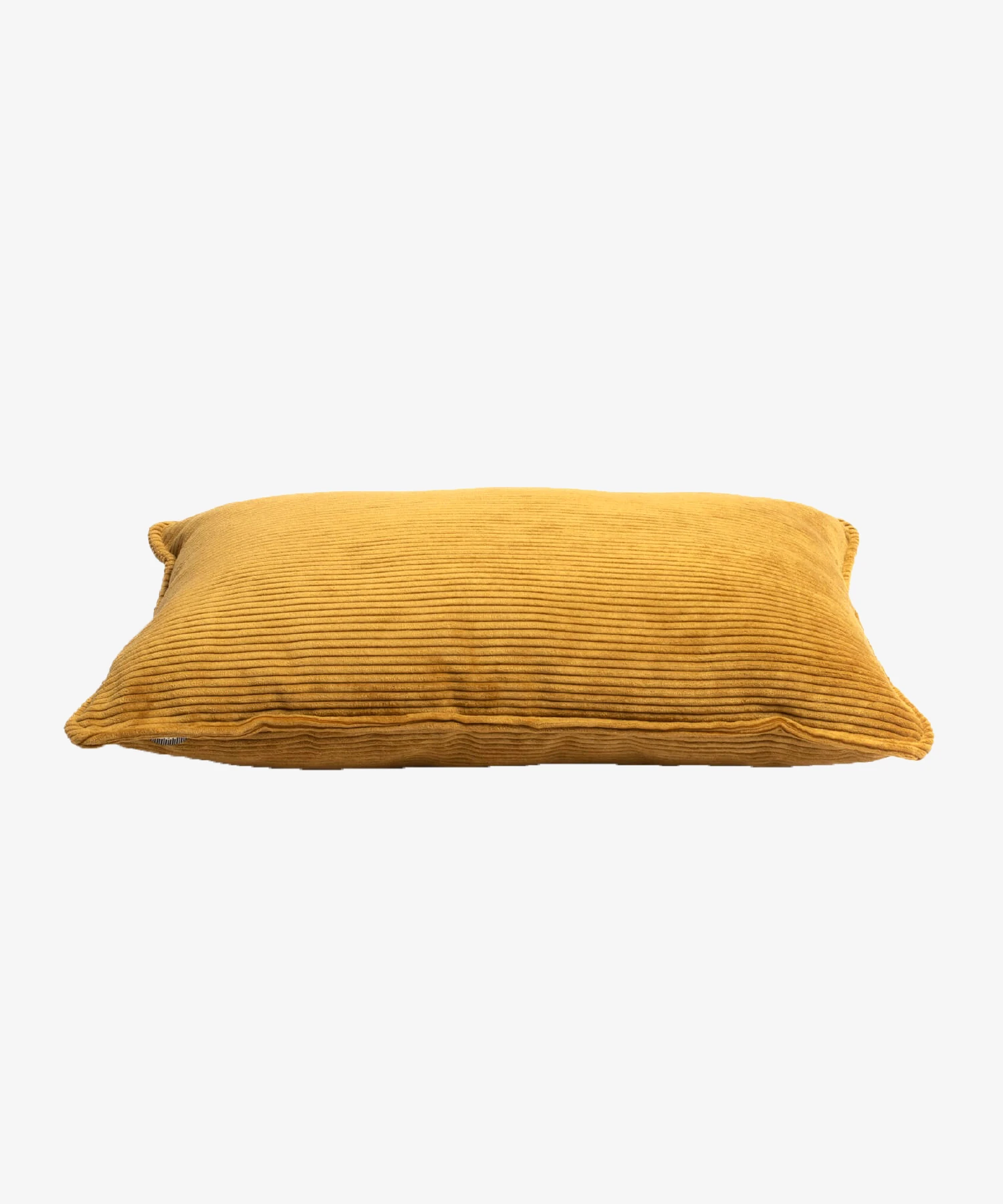 Coussin Pop en velours côtelé - curry - Maison Jeudi | Manoir Plume