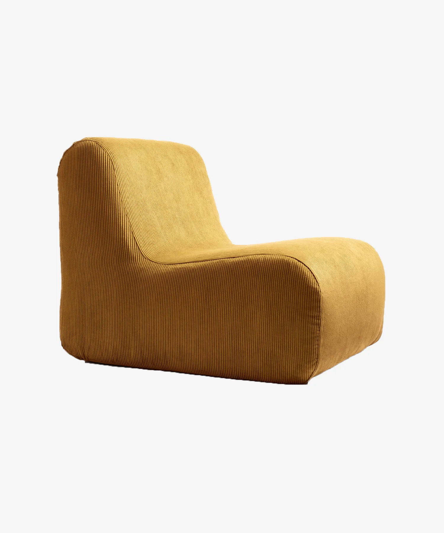 Housse de chauffeuse Pop en velours côtelé - curry - Maison Jeudi | Manoir Plume