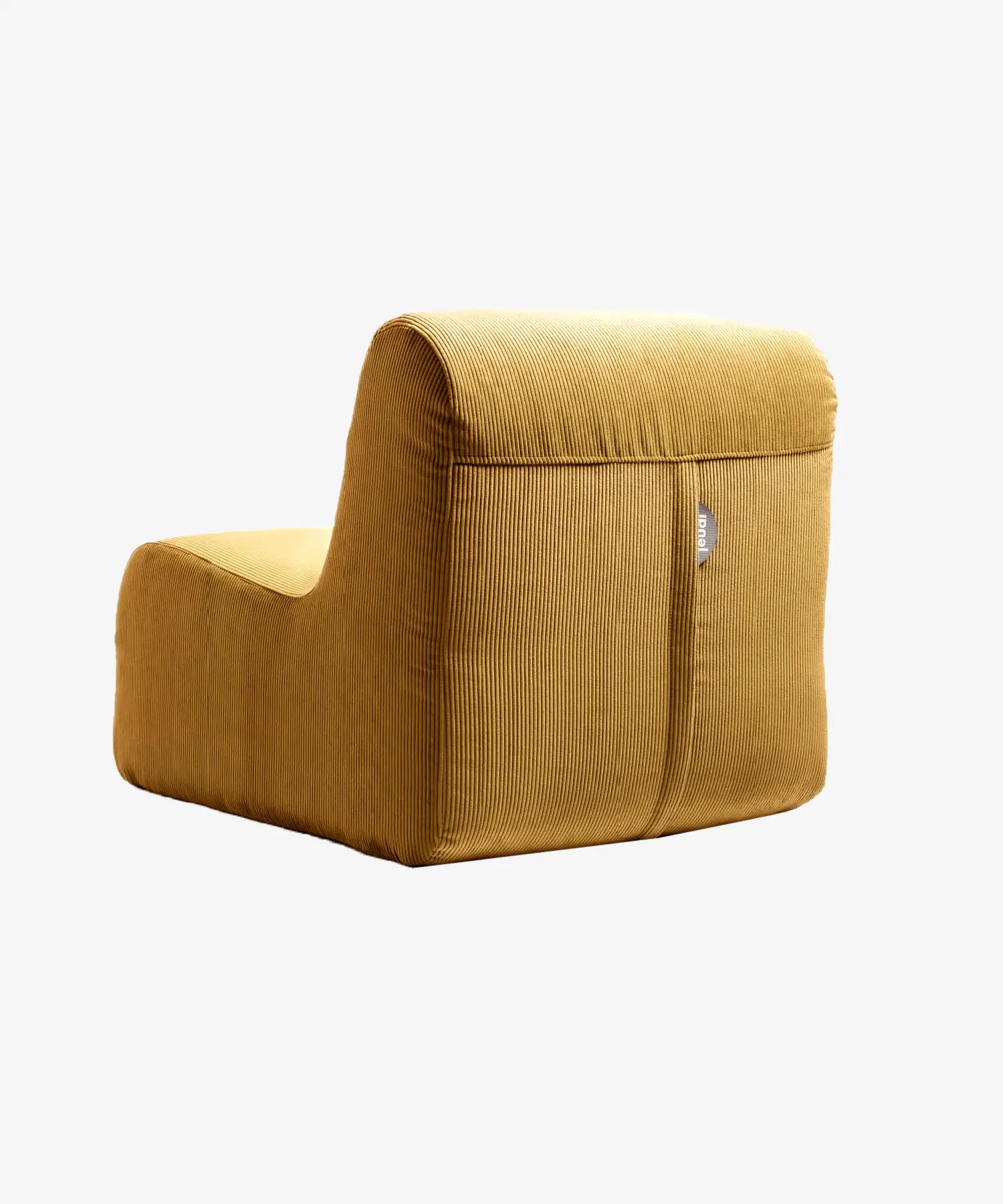 Housse de chauffeuse Pop en velours côtelé - curry - Maison Jeudi | Manoir Plume