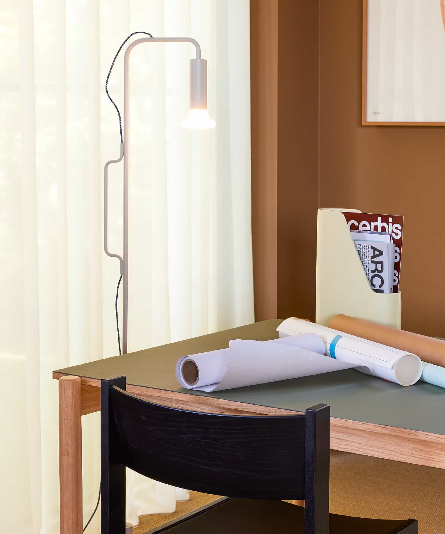 Lampadaire Ido - gris clair - Hübsch | Manoir Plume