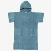 Poncho en coton bio - bleu lagon - Atelier Dune | Manoir Plume