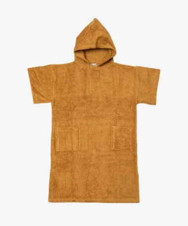 Poncho en coton bio - caramel - Atelier Dune | Manoir Plume
