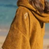 Poncho en coton bio - caramel - Atelier Dune | Manoir Plume