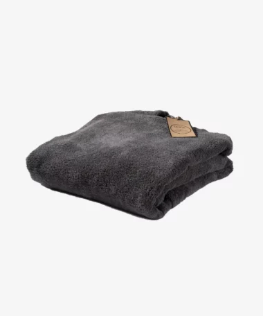 Poncho en coton bio - graphite - Atelier Dune | Manoir Plume