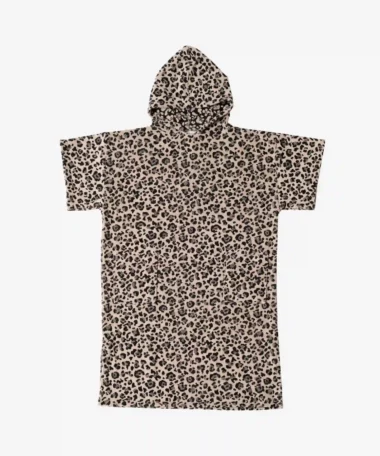 Poncho en coton bio - léopard - Atelier Dune | Manoir Plume