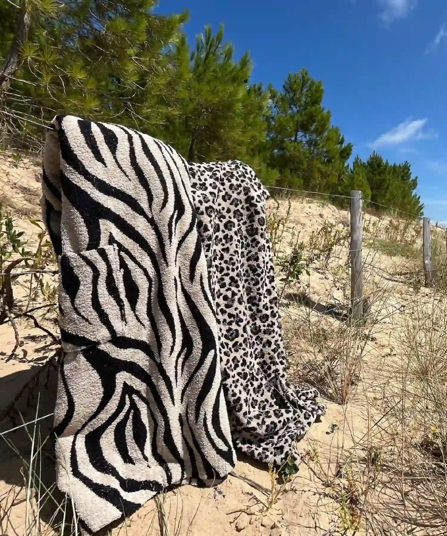 Poncho en coton bio - léopard - Atelier Dune | Manoir Plume