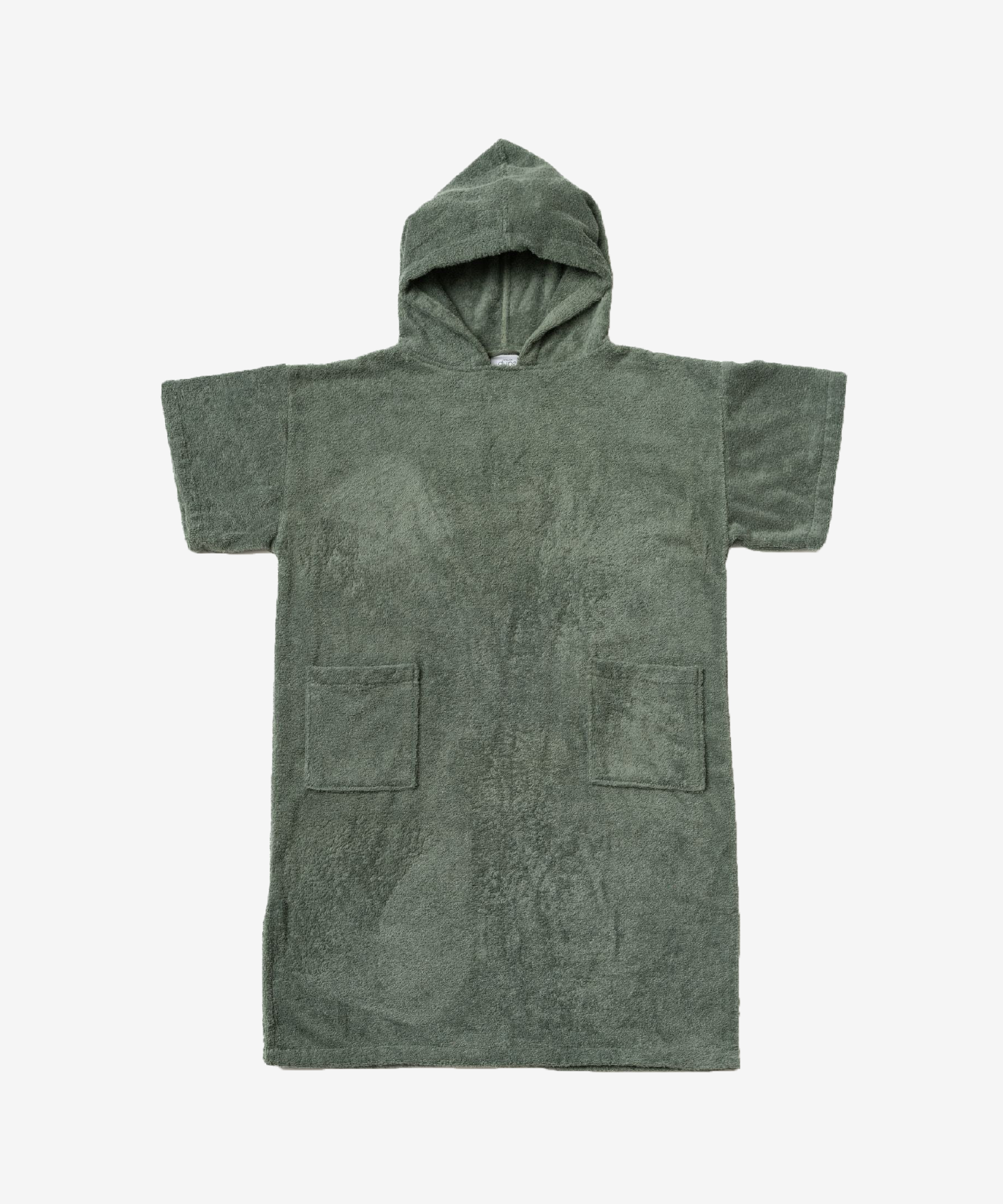 Poncho en coton bio - sauge - Atelier Dune | Manoir Plume