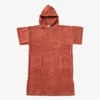Poncho en coton bio - terracotta - Atelier Dune | Manoir Plume