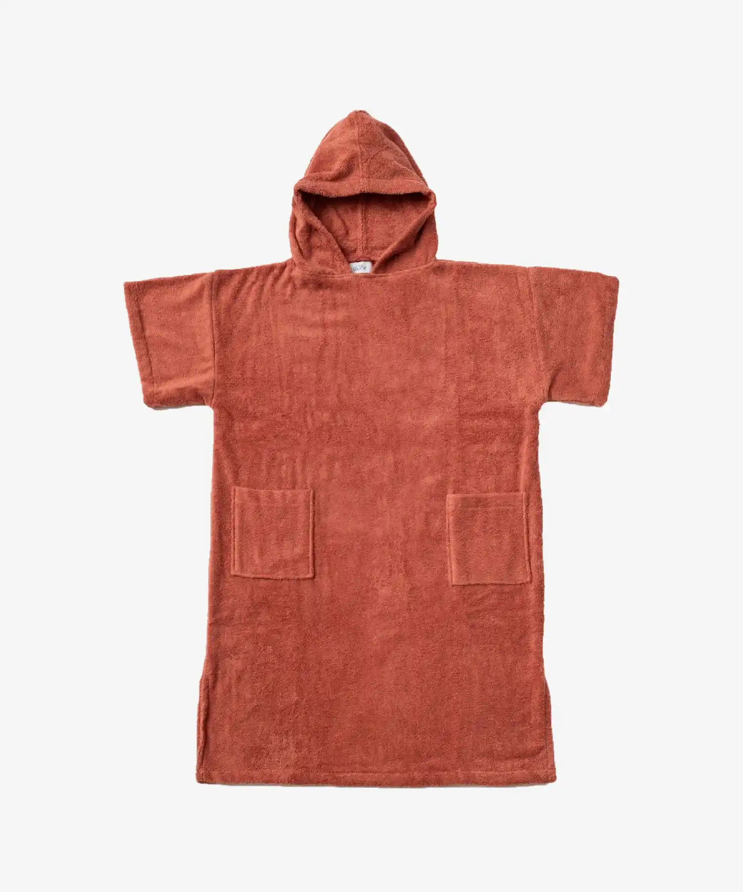 Poncho en coton bio - terracotta - Atelier Dune | Manoir Plume