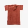 Poncho en coton bio - terracotta - Atelier Dune | Manoir Plume
