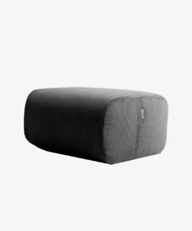 Pouf Pop en velours côtelé - anthracite - Maison Jeudi | Manoir Plume
