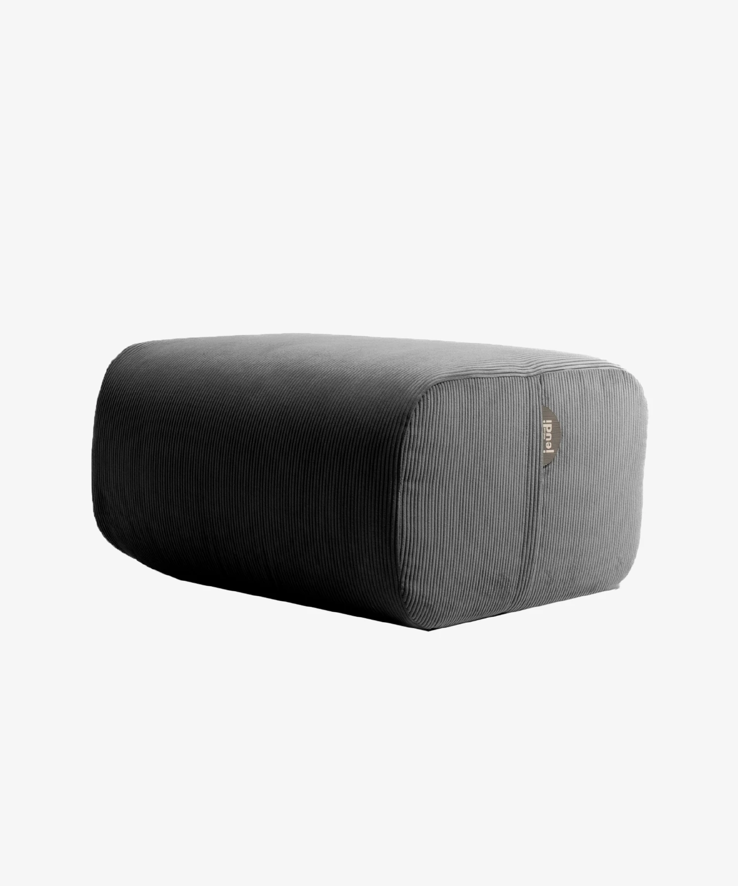 Pouf Pop en velours côtelé - anthracite - Maison Jeudi | Manoir Plume