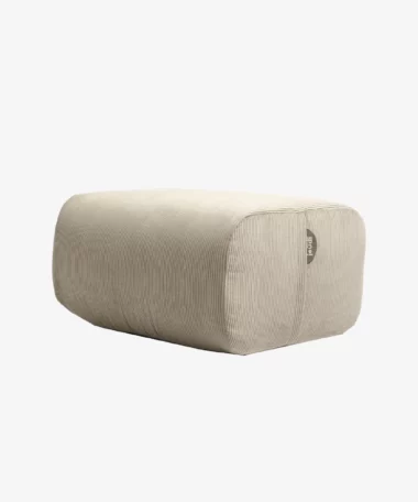 Pouf Pop en velours côtelé - beige - Maison Jeudi | Manoir Plume