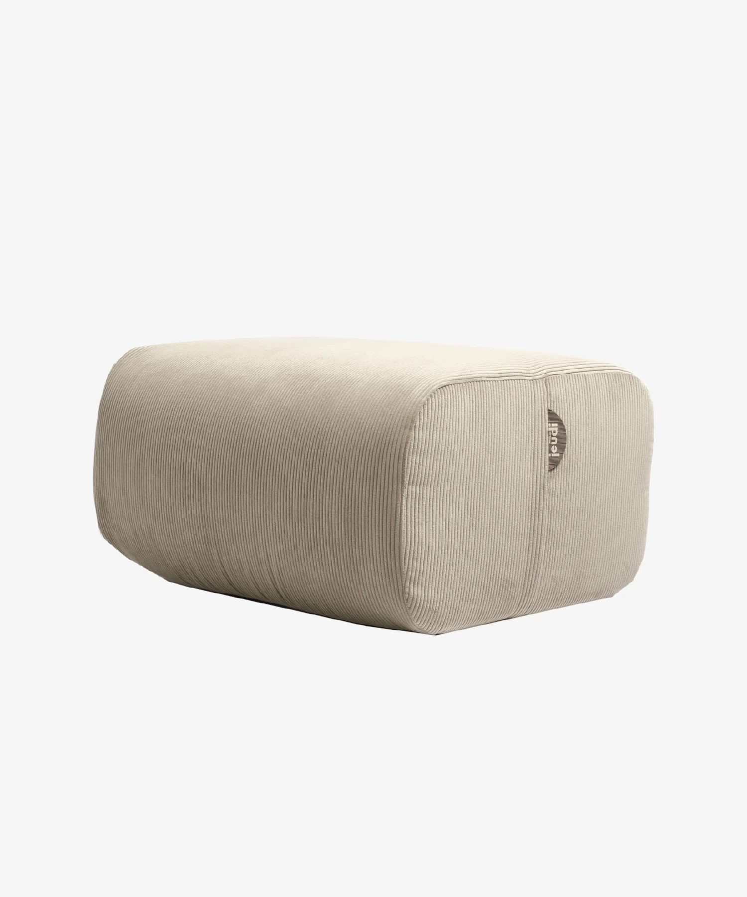 Pouf Pop en velours côtelé - beige - Maison Jeudi | Manoir Plume