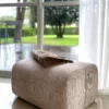 Pouf Pop en velours côtelé - beige - Maison Jeudi | Manoir Plume