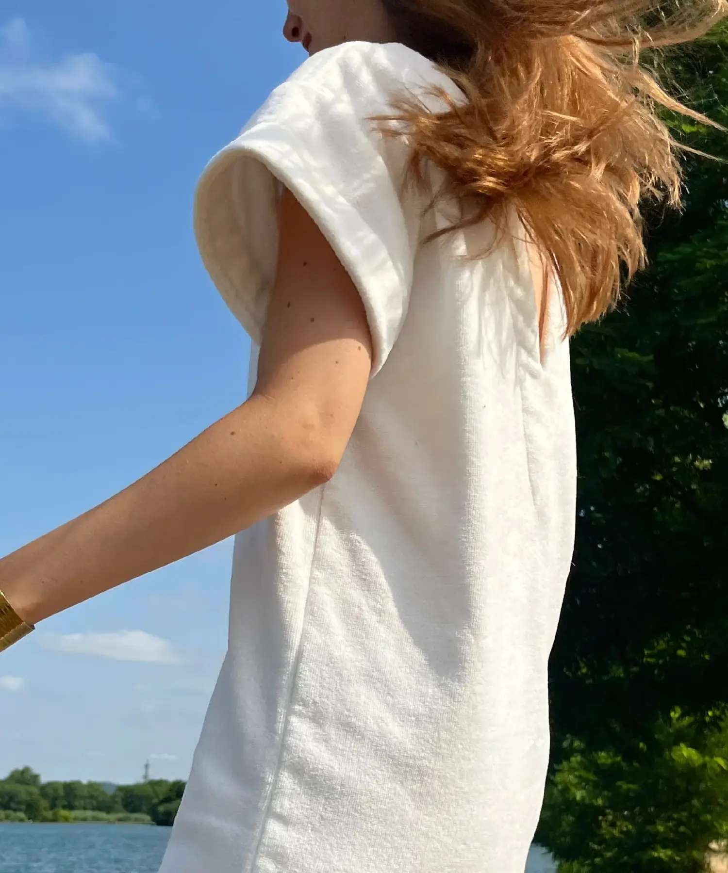 Robe courte en coton bio - chantilly - Atelier Dune | Manoir Plume