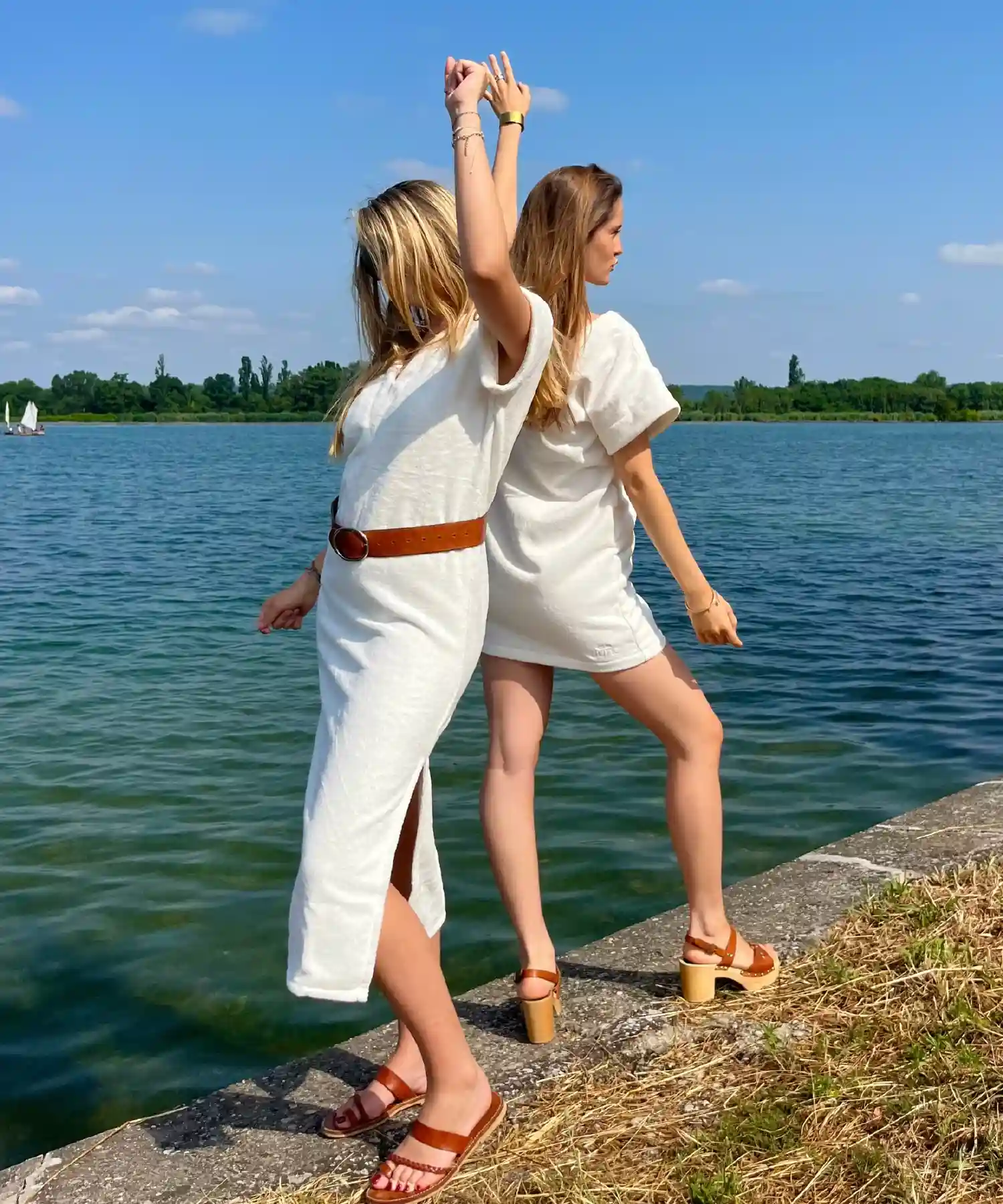 Robe courte en coton bio - chantilly - Atelier Dune | Manoir Plume