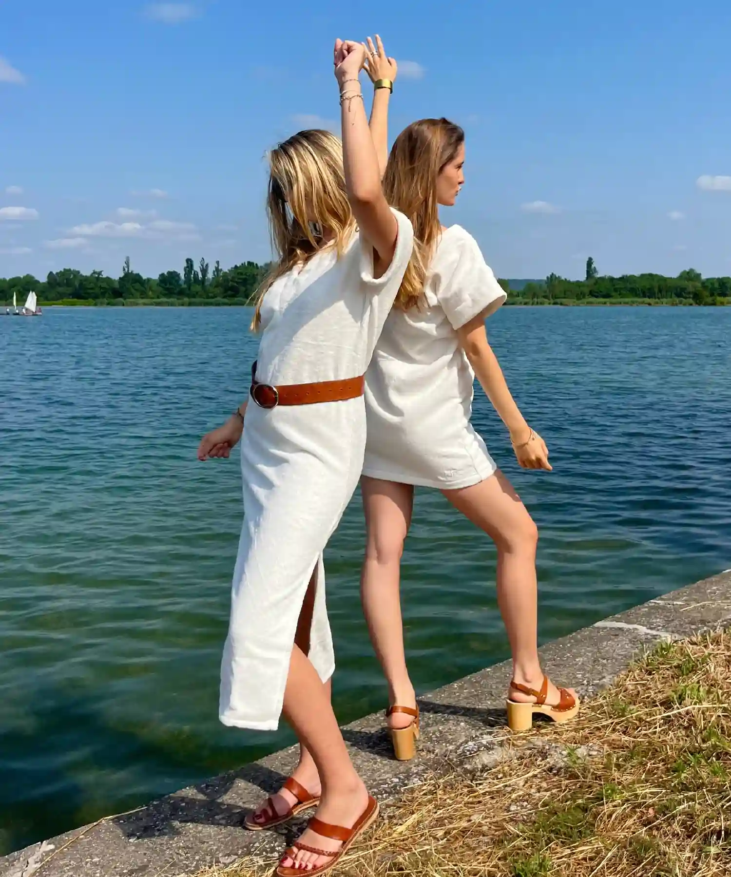 Robe longue en coton bio - chantilly - Atelier Dune | Manoir Plume