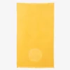 Serviette de plage en coton bio double-face - curry - Atelier Dune | Manoir Plume