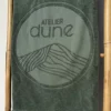 Serviette de plage en coton bio double-face - sauge - Atelier Dune | Manoir Plume