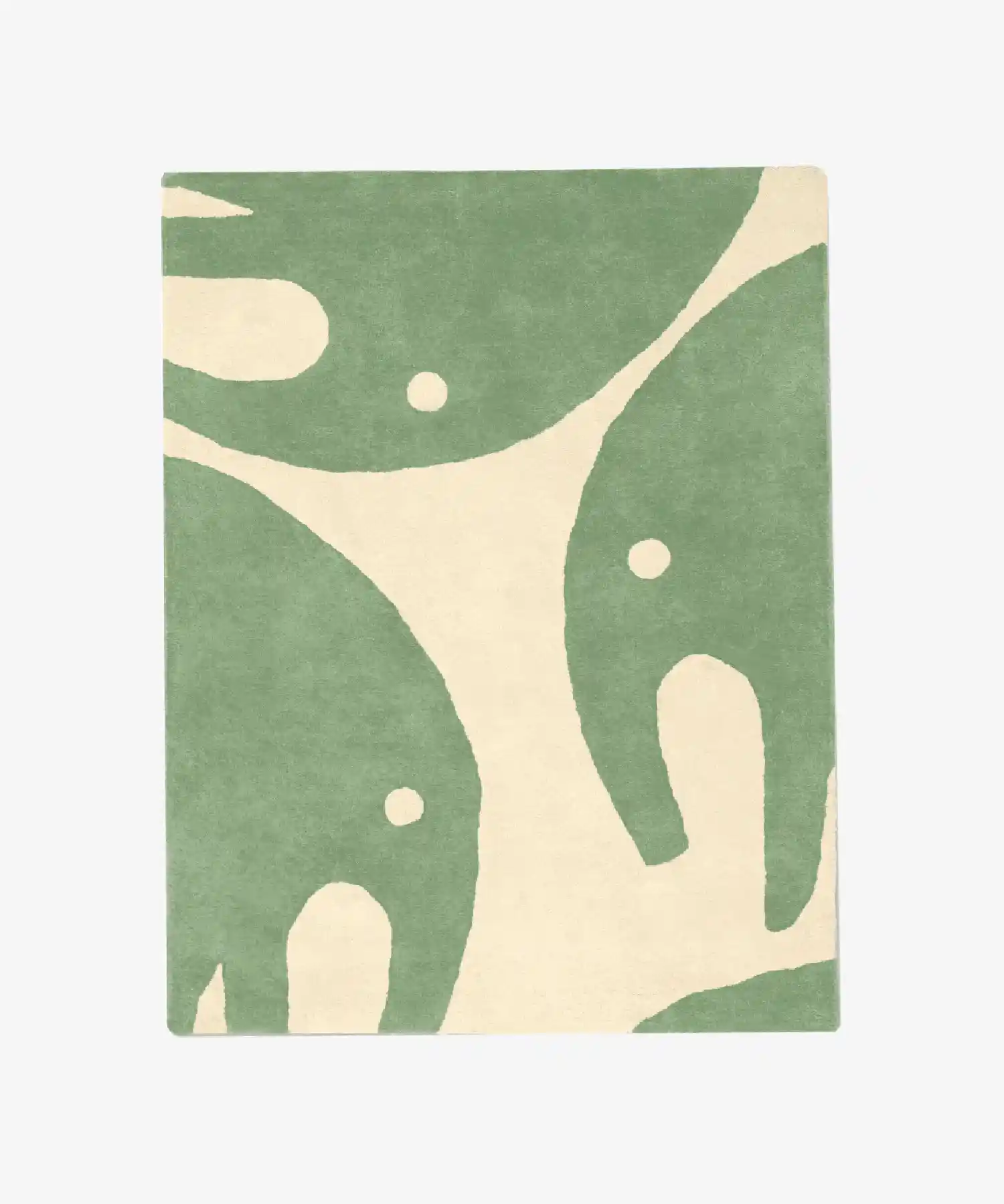 Tapis enfant en coton bio Éléphant - vert - Bleuu Studio | Manoir Plume