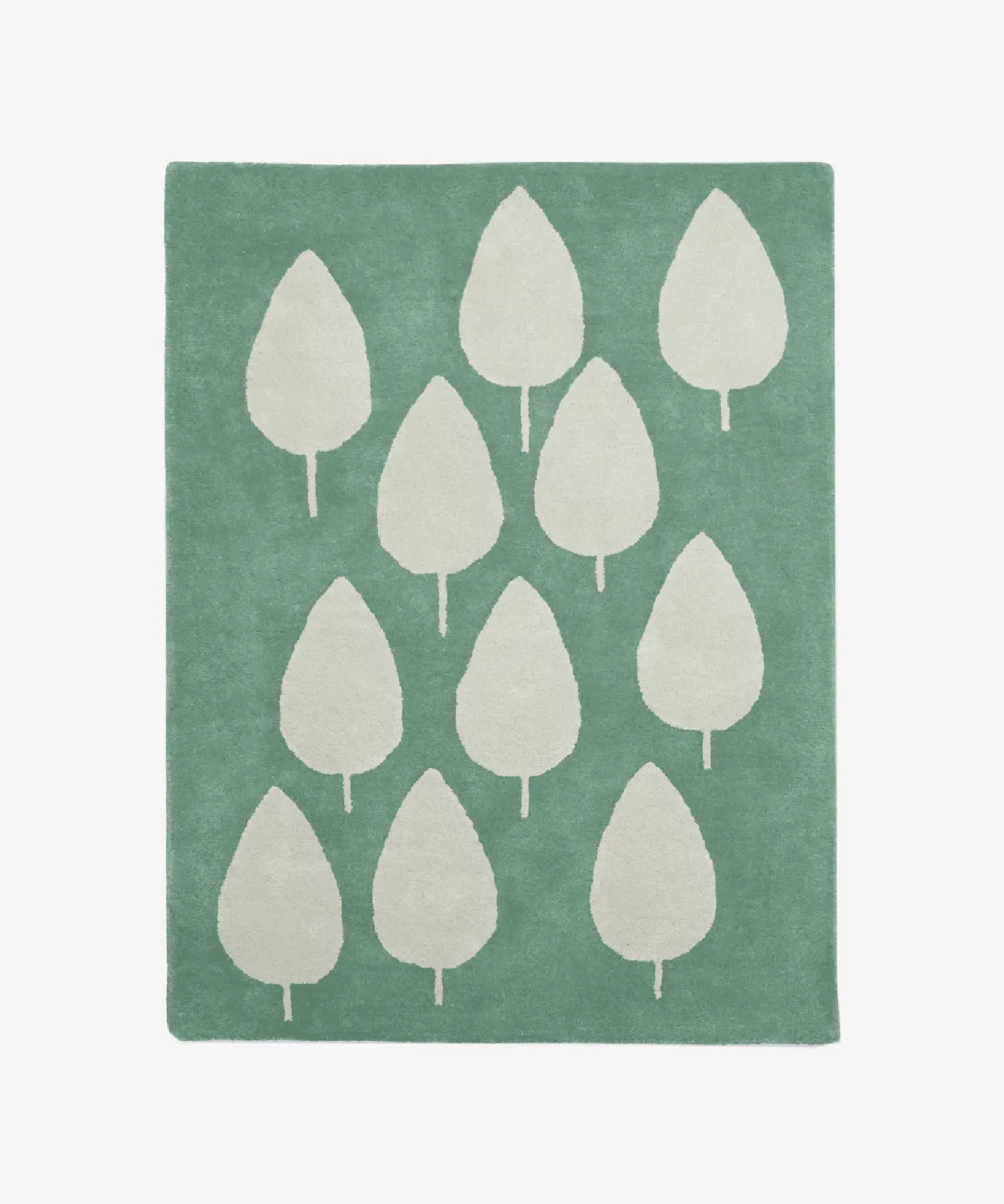 Tapis enfant en coton bio Forêt - vert - Bleuu Studio | Manoir Plume