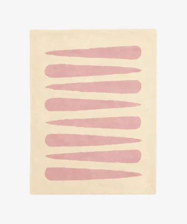 Tapis enfant en coton bio Mikado - rose - Bleuu Studio | Manoir Plume