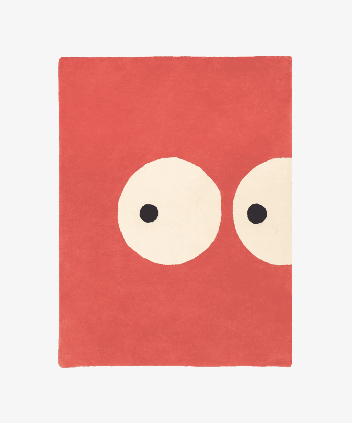 Tapis enfant en coton bio Zoeils - terracotta - Bleuu Studio | Manoir Plume